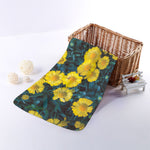 Little Yellow Daisy Print Towel