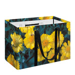 Little Yellow Daisy Print Utility Tote Bag
