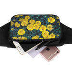 Little Yellow Daisy Print Waist Bag