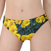 Little Yellow Daisy Print Women's Panties