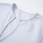 White Gold Scratch Marble Print Long Sleeve Short Coat