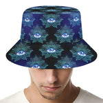 Lotus Eye of Providence Pattern Print Bucket Hat