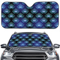 Lotus Eye of Providence Pattern Print Car Windshield Sun Shade