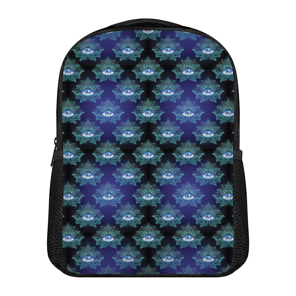 Lotus Eye of Providence Pattern Print Casual Backpack