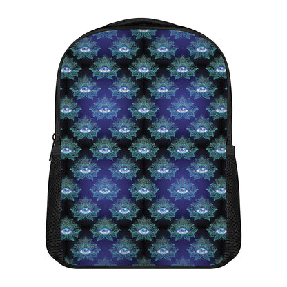 Lotus Eye of Providence Pattern Print Casual Backpack