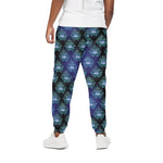 Lotus Eye of Providence Pattern Print Cotton Pants
