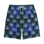Lotus Eye of Providence Pattern Print Cotton Shorts