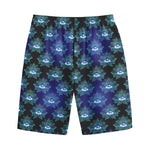 Lotus Eye of Providence Pattern Print Cotton Shorts