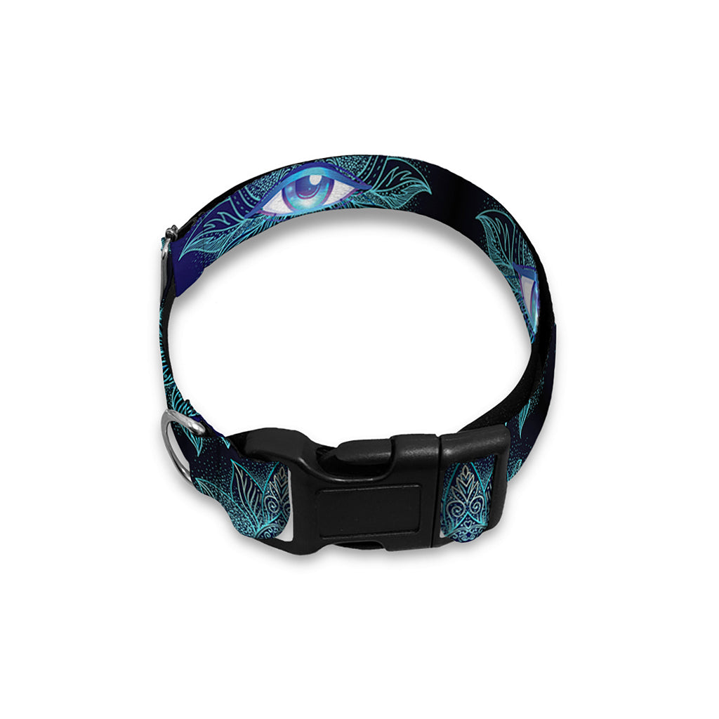 Lotus Eye of Providence Pattern Print Dog Collar