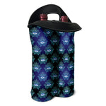 Lotus Eye of Providence Pattern Print Double Neoprene Wine Tote