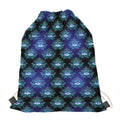 Lotus Eye of Providence Pattern Print Drawstring Bag
