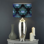Lotus Eye of Providence Pattern Print Drum Lamp Shade