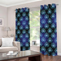 Lotus Eye of Providence Pattern Print Extra Wide Grommet Curtains
