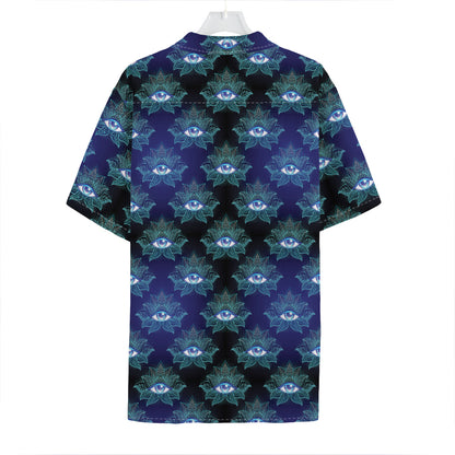 Lotus Eye of Providence Pattern Print Hawaiian Shirt