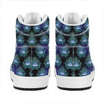 Lotus Eye of Providence Pattern Print High Top Leather Sneakers