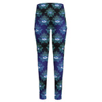 Lotus Eye of Providence Pattern Print High-Waisted Pocket Leggings