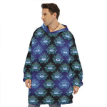 Lotus Eye of Providence Pattern Print Hoodie Blanket