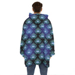 Lotus Eye of Providence Pattern Print Hoodie Blanket