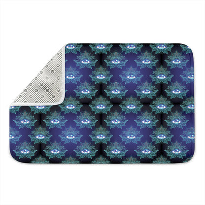 Lotus Eye of Providence Pattern Print Indoor Door Mat