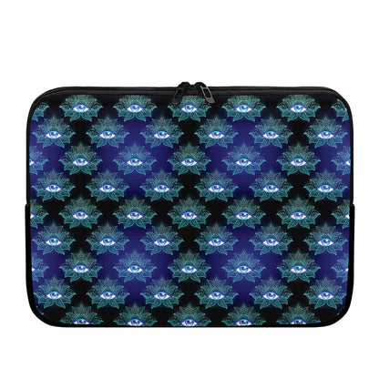 Lotus Eye of Providence Pattern Print Laptop Sleeve