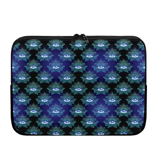 Lotus Eye of Providence Pattern Print Laptop Sleeve