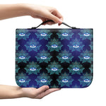 Lotus Eye of Providence Pattern Print Leather Bible Cover