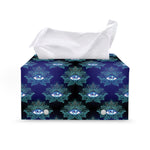 Lotus Eye of Providence Pattern Print Leather Tissue Box Cover