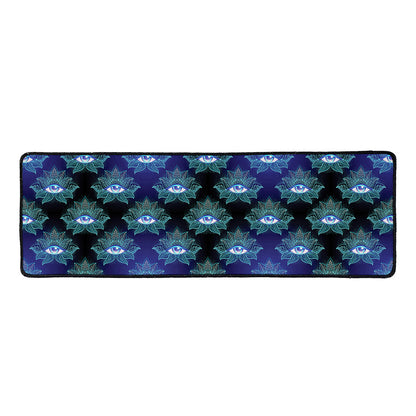 Lotus Eye of Providence Pattern Print Long Kitchen Mat