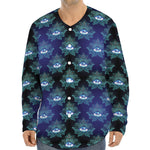 Lotus Eye of Providence Pattern Print Long Sleeve Baseball Jersey