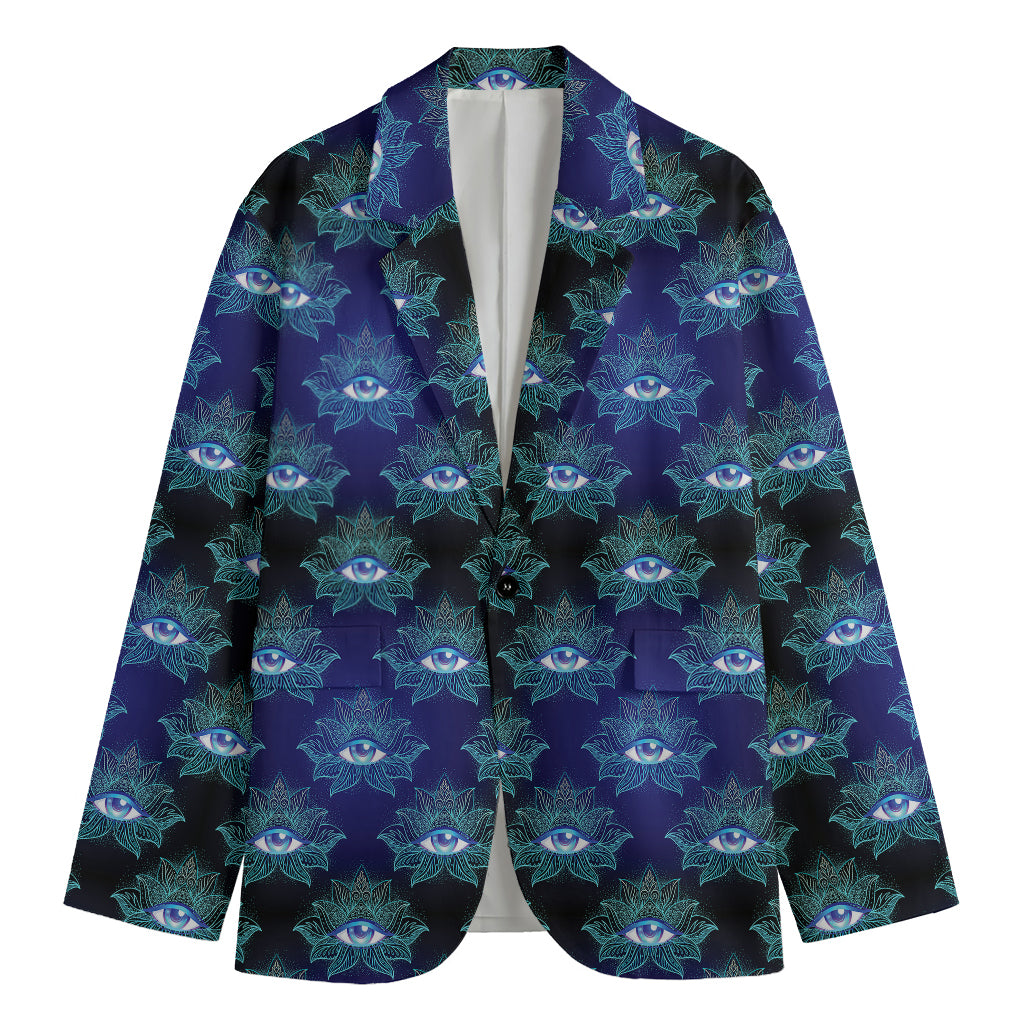 Lotus Eye of Providence Pattern Print Men's Blazer
