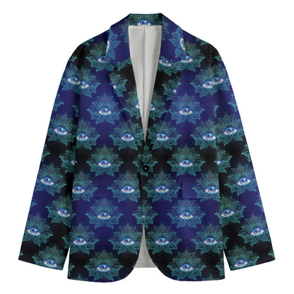 Lotus Eye of Providence Pattern Print Men's Blazer
