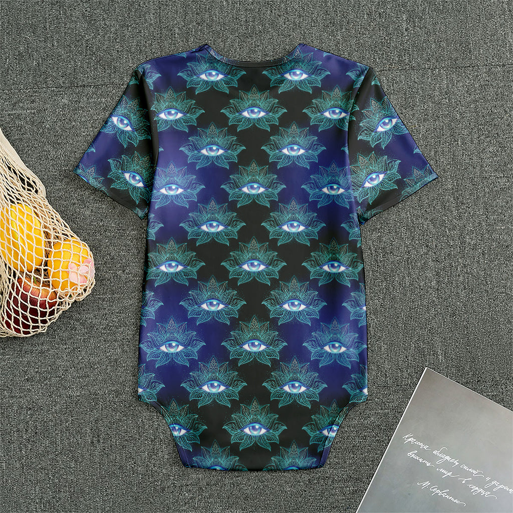 Lotus Eye of Providence Pattern Print Men's Bodysuit
