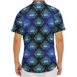 Lotus Eye of Providence Pattern Print Men's Deep V-Neck Shirt