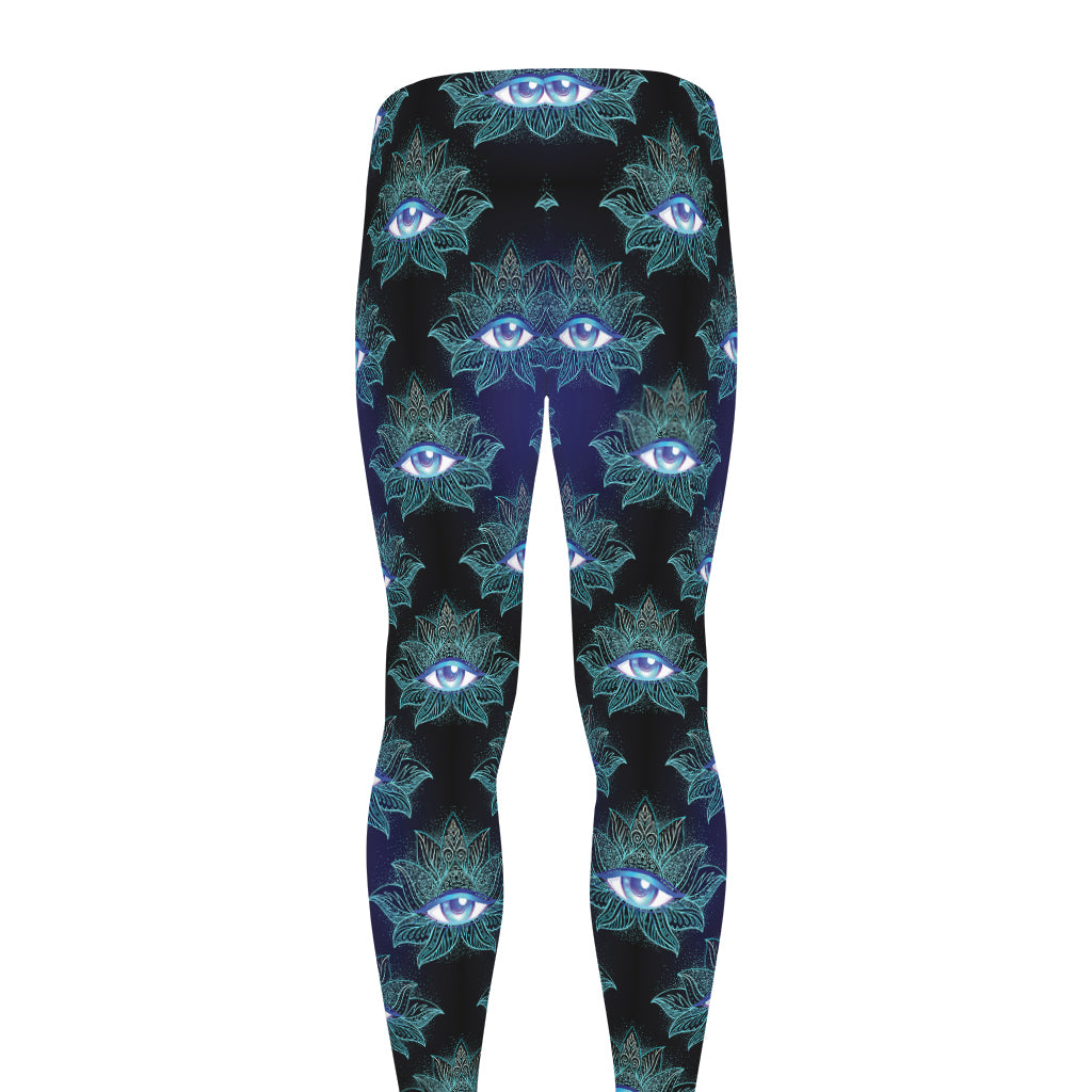 Lotus Eye of Providence Pattern Print Men's leggings