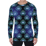 Lotus Eye of Providence Pattern Print Men's Long Sleeve T-Shirt