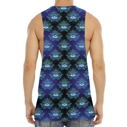 Lotus Eye of Providence Pattern Print Men's Muscle Tank Top