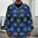 Lotus Eye of Providence Pattern Print Men's Shirt Jacket