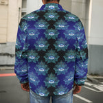 Lotus Eye of Providence Pattern Print Men's Shirt Jacket