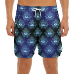 Lotus Eye of Providence Pattern Print Men's Split Running Shorts