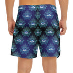 Lotus Eye of Providence Pattern Print Men's Split Running Shorts