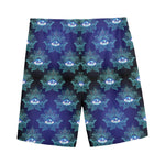Lotus Eye of Providence Pattern Print Men's Sports Shorts