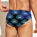 Lotus Eye of Providence Pattern Print Men's Swim Briefs