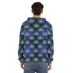 Lotus Eye of Providence Pattern Print Men's Velvet Pullover Hoodie