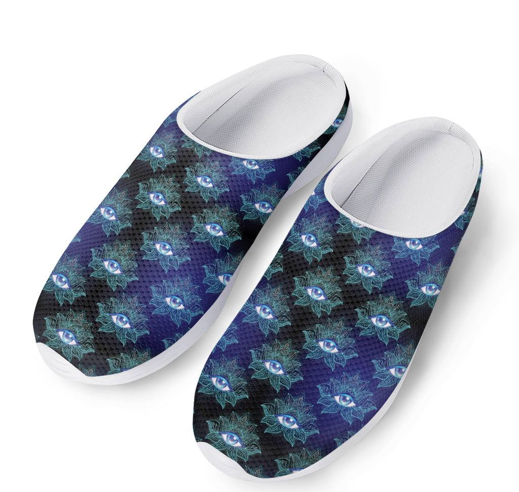 Lotus Eye of Providence Pattern Print Mesh Casual Shoes