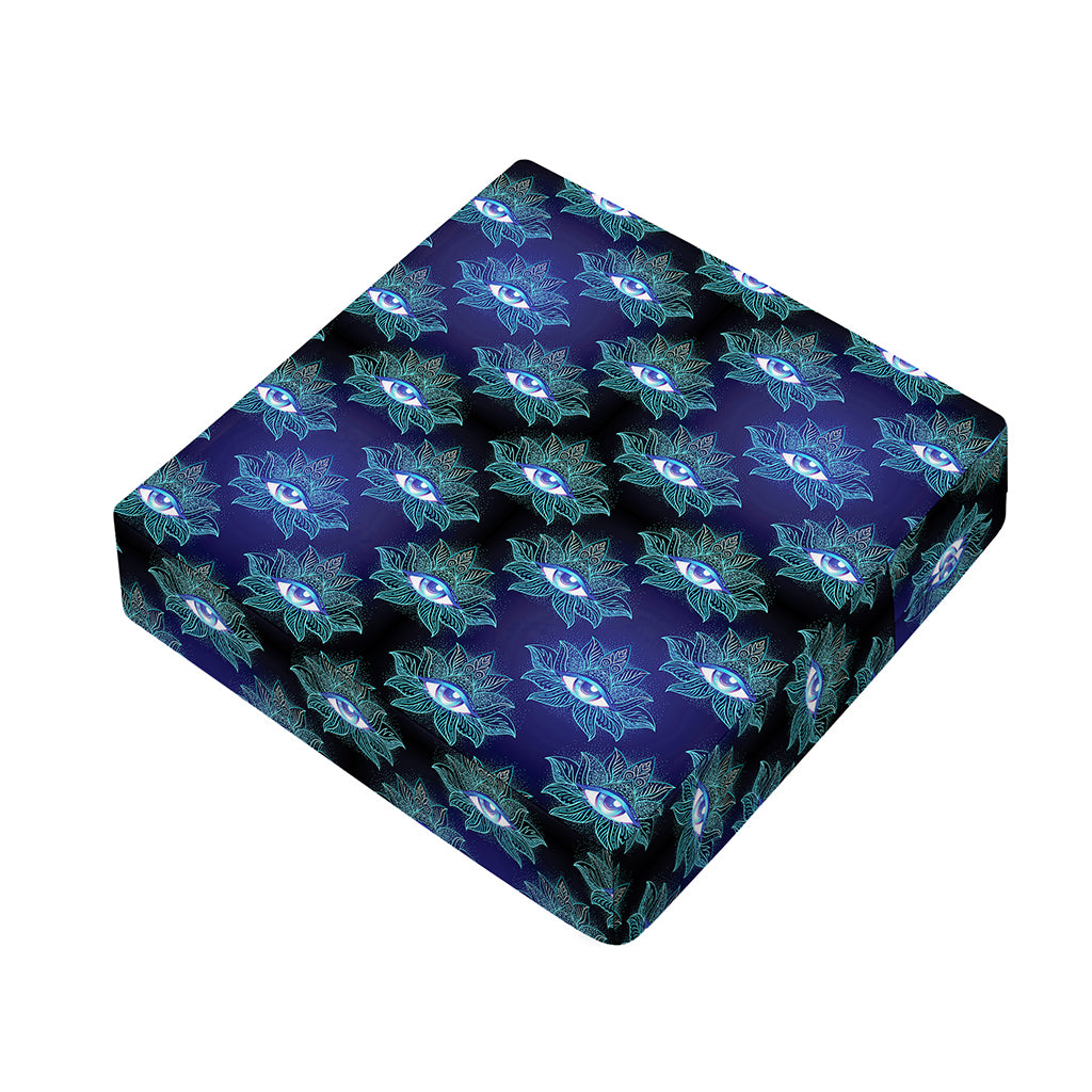 Lotus Eye of Providence Pattern Print Outdoor Seat Cushion Cover