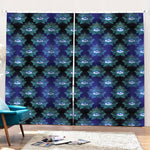 Lotus Eye of Providence Pattern Print Pencil Pleat Curtains
