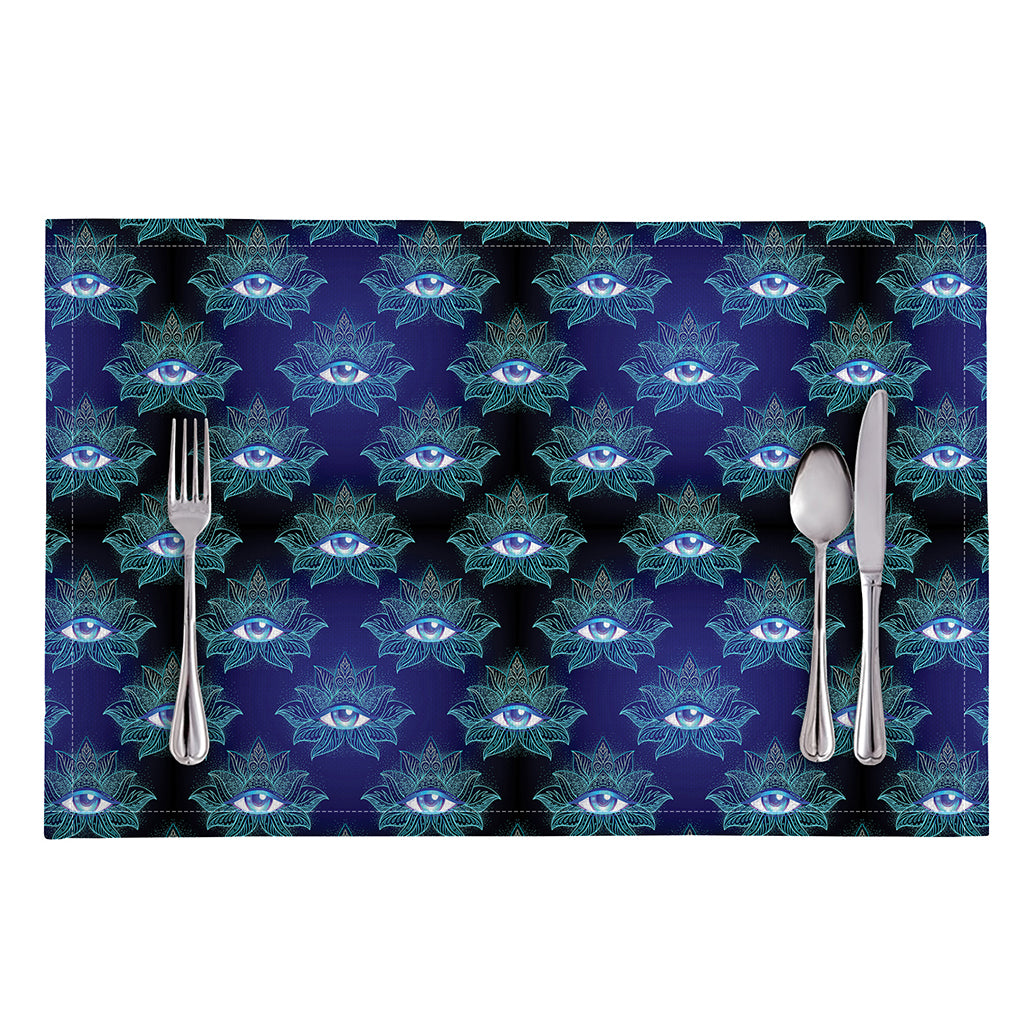 Lotus Eye of Providence Pattern Print Placemat