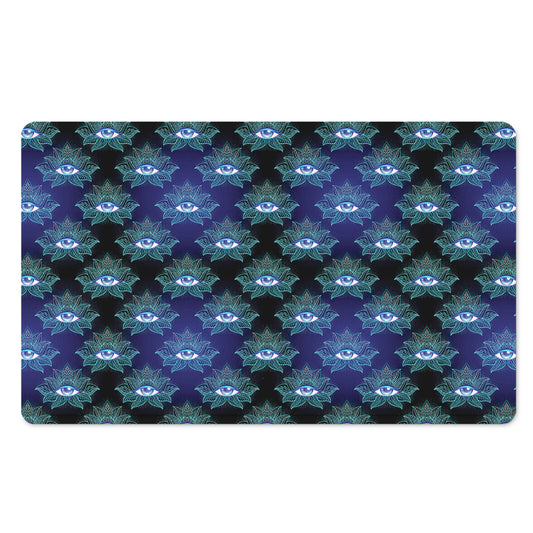 Lotus Eye of Providence Pattern Print Polyester Doormat