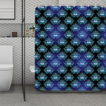 Lotus Eye of Providence Pattern Print Polyester Shower Curtain