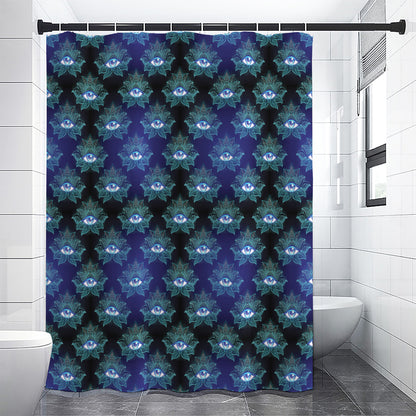 Lotus Eye of Providence Pattern Print Premium Shower Curtain